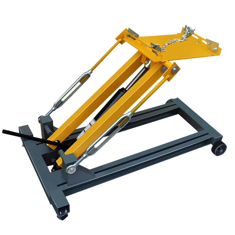 Low Lift Floor Transmission Jack 2Ton Hydraulic Roll-Under Gearbox Semi Truck Transmission Jack