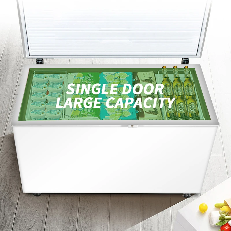 Mini Double-Temperature Household Food Chest Freezer