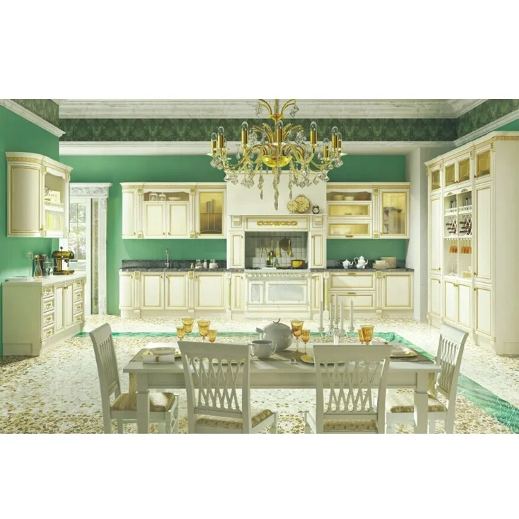 
solid wood kitchen cabinet manufacturer in white color 