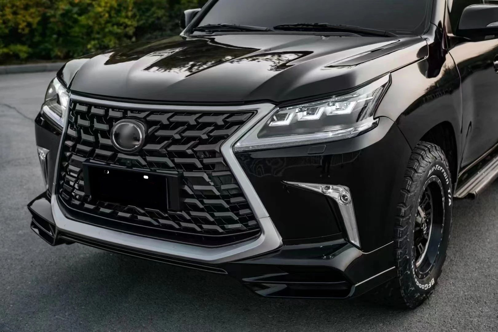 LX570 2021 TD BODYKIT facelift upgrade to TRD style front rear bumper grille For Lexus LX570 2016-On