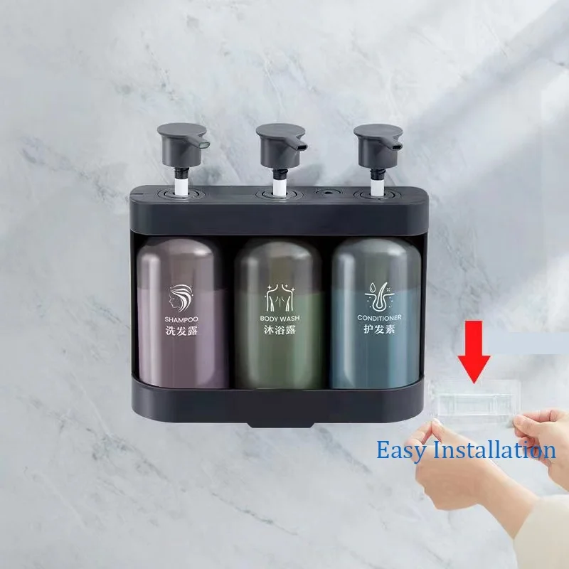 Manufacturer Custom Universal Shower Shampoo Lotion Liquid Soap Embossed Classy Matte Pumps Head Dispenser Abs For Shampoo