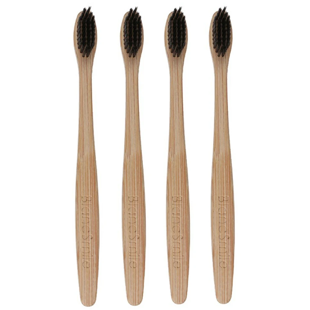 Private Logo Products Wholesale Teeth Whitening Bamboo Charcoal Toothbrush