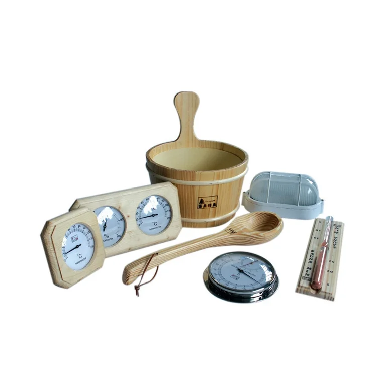 Sauna bath and spa factory sauna accessories sauna wooden clock and room light