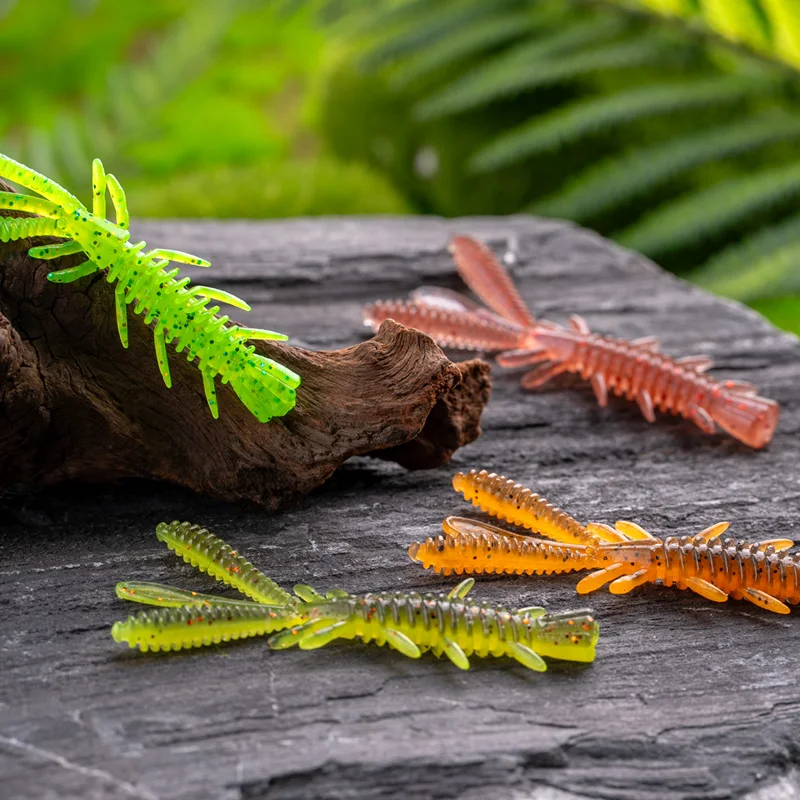 LINNHUE Silicone Skirt Pike Streamer Spinner bait Trailer Rubber Slider Shrimp Lure Jig Lures Squid Skirts Seawater Fishing