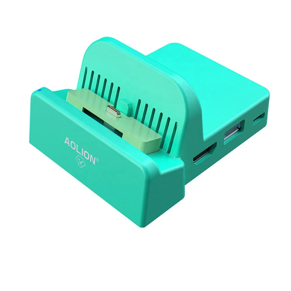 
Portable Cooling Type C TV Dock Base Support 4K Video Video Conversion USB 3.0 HDMI Dock Station for Nintendo Switch Host 