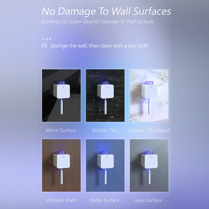 Portable UVA UVC Electric Household Sanitizer Toothbrush Holder  Toothbrush Sanitizer