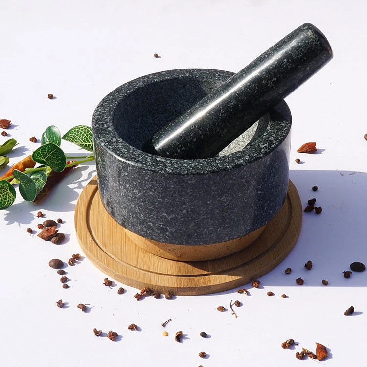 Himalayan Salt Kitchen Marble Mortar and Pestle for Grinding Herb & Spice Tools Spice & Nut Grinders Dishes