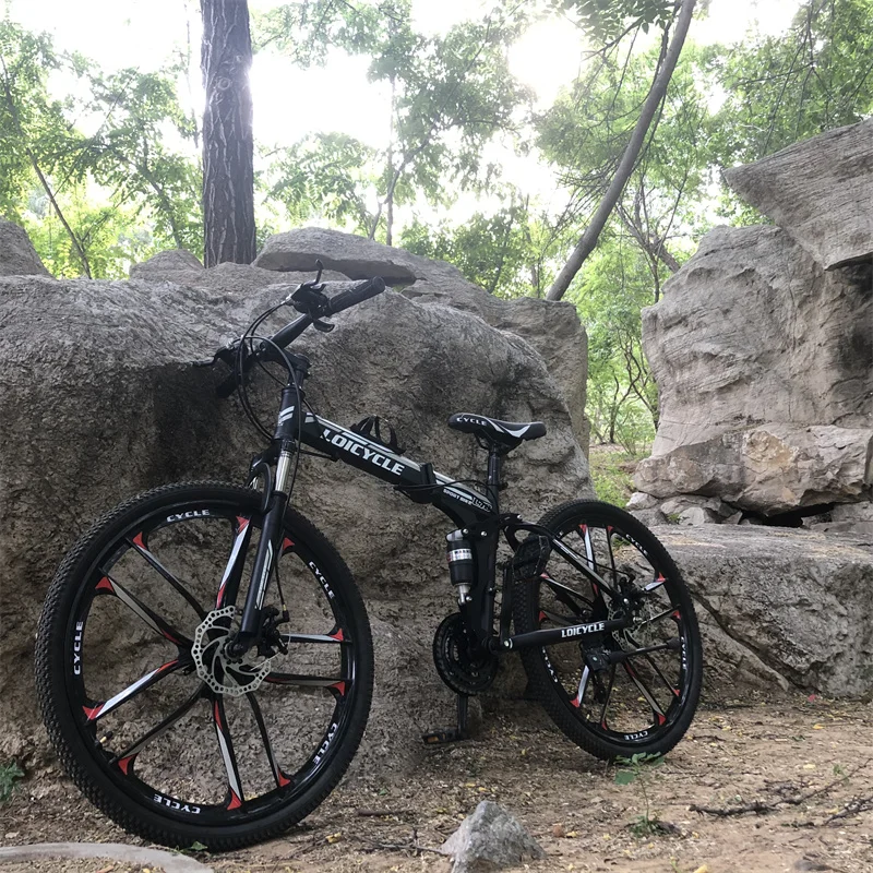 Eco-friendly Factory 26 Folding Mountain Bike 21 Speed bicycle For Man women