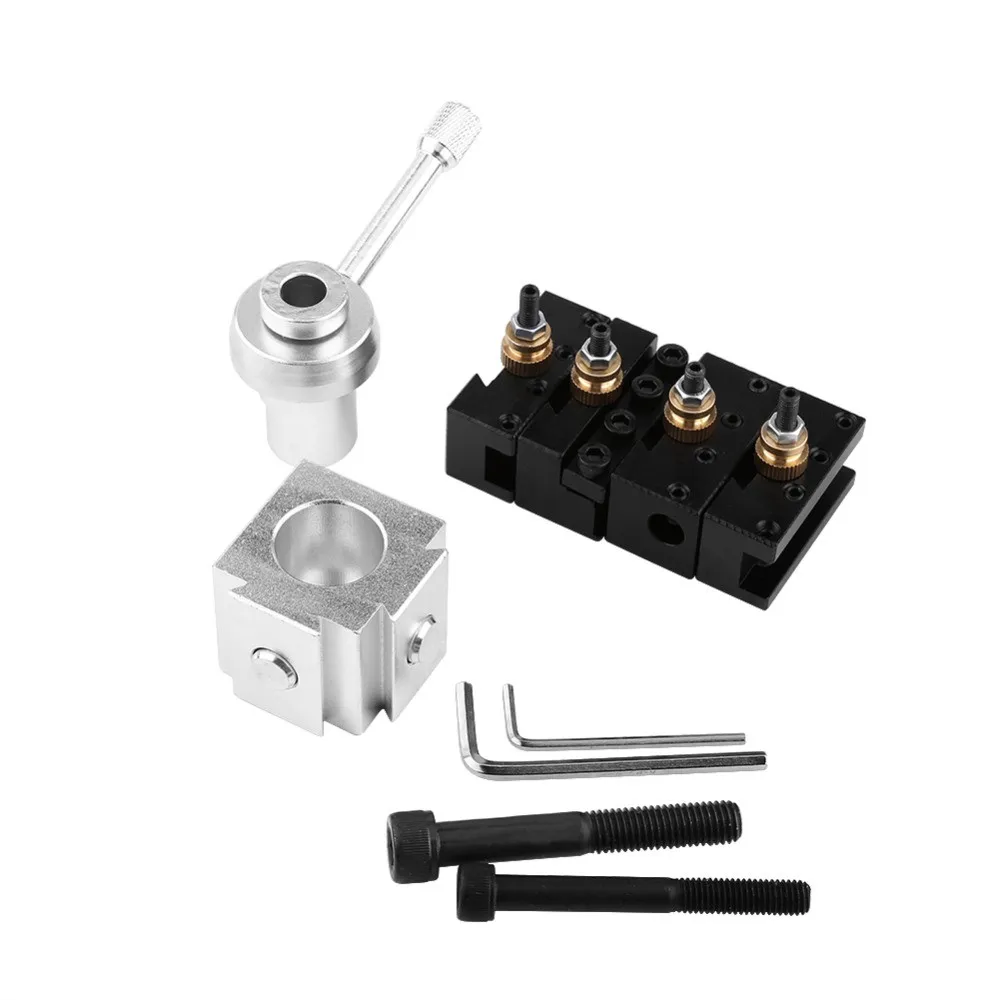 
Mini Aluminum Quick Change Multifid Tool Post Boring/Turning Holder Kit For Various Processing For Table Hobby Lathes 