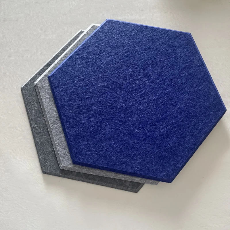 Wholesale Eco High Density PET Felt Sound Absorbing Ceiling Acoustic Panels Polyester Fiber Acoustic Panel PET ceiling panels