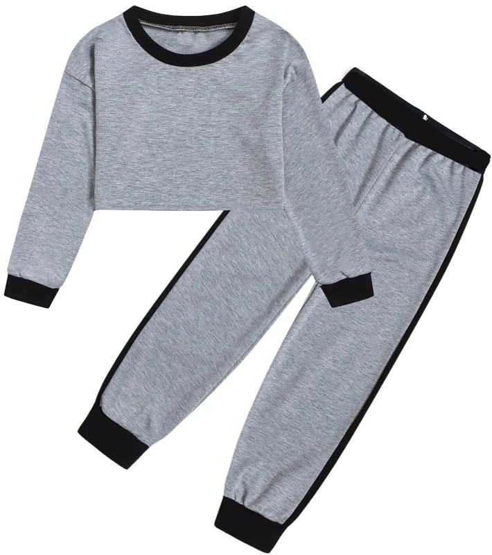 Kids 10 Years Girls Tie Dye Clothes 2 Pieces Crop Tops + Pants Set 18 Months - 14 Years Children