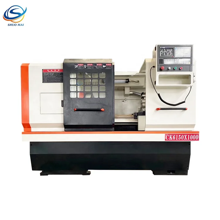 CK6150x1000 high precision flat bed horizontal CNC lathe metal turning machine tools