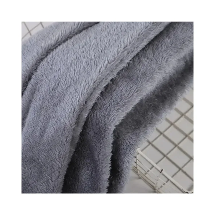 Customized Wholesale Polyester Faux Fur Fabric Sherpa Lining Fleece On Sale
