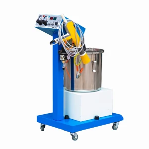 XT-F03 pharyngo swab making by  Electrostatic Flocking Machine With Spraying Gun