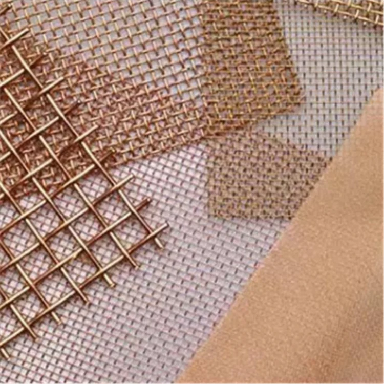 99.9% Pure Copper Mesh Screen 40 Mesh Copper shielding wire mesh supplier