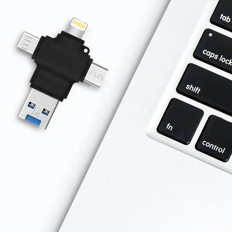  Usb-флеш-накопитель 4 в 1 с поддержкой otg и usb type-c на 64/128/256/512
