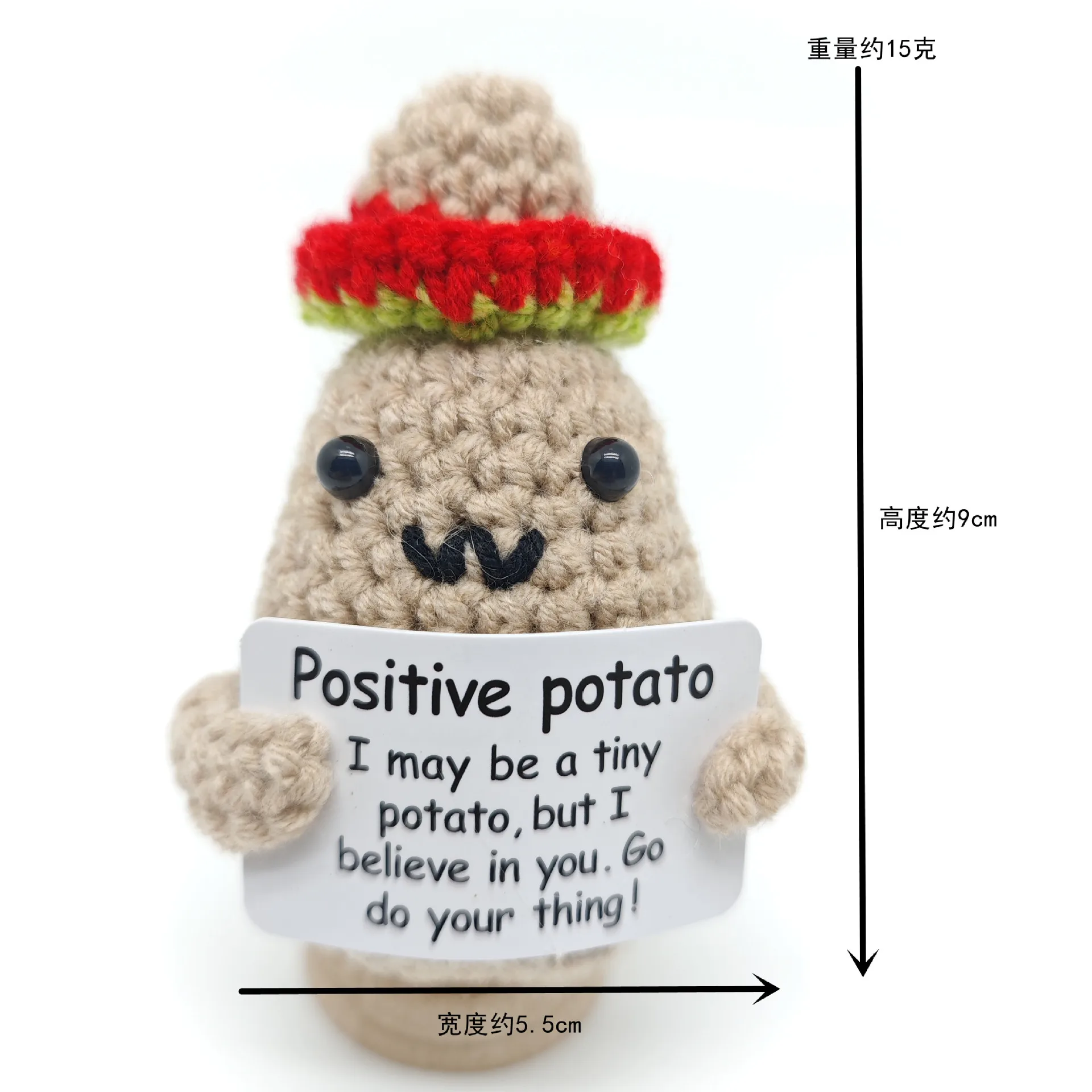 Милые вязаные игрушки из шерсти и картофеля