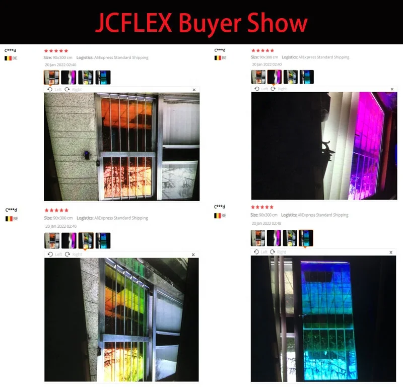 Rainbow Iridescent Film for Lamination, Candy Wrapping and Sequin/glitter Making Twist Film Transparent Soft Moisture Proof