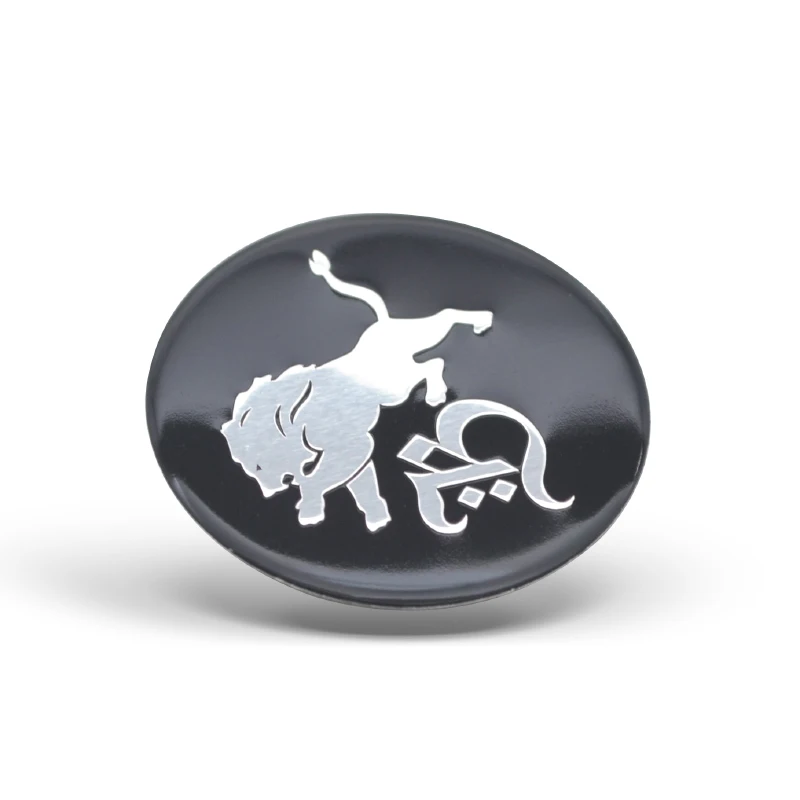 Wholesale and custom stabilized adhesive metal printing hub stickers for wheel center marks