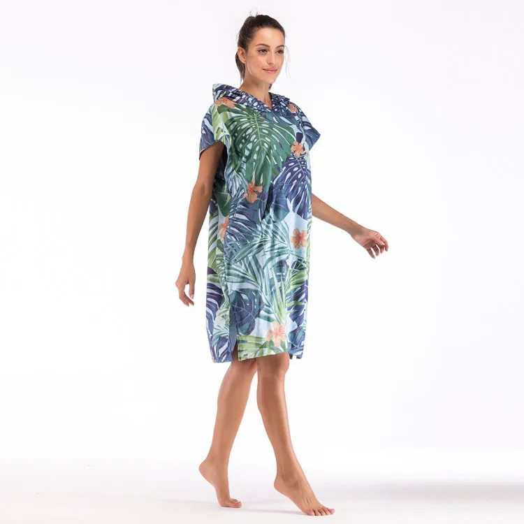 Водоотталкивающее высококачественное нательное полотенце из нано-волокна, нательное полотенце из микрофибры с капюшоном, полотенце для серфинга