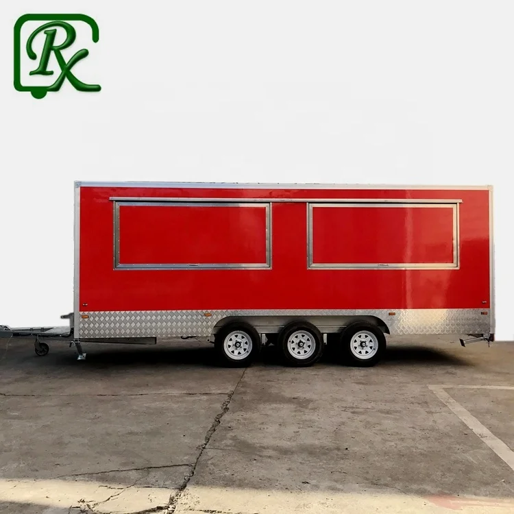 Mobile Food Truck Fruit Truck 18 Foot Mobile Food Trailers United States Factory Supply Outdoor Food Shop Commercial Restaurant