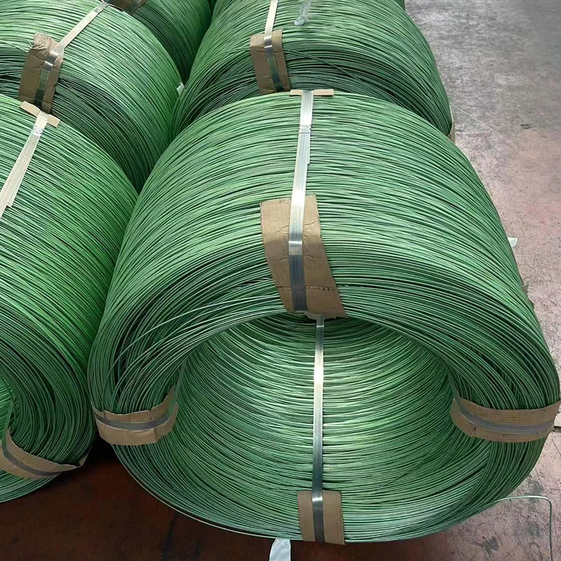 Spray Bright Barbed Wire Coated Green Gabion Mesh Galvanized Aluminum-magnesium Wire For River Mountain Flood Prevention