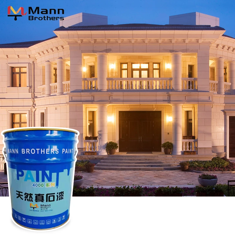 Natural rock stone coating lacquer texture paint for exterior wall
