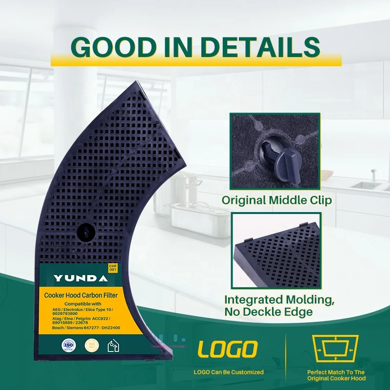 Compatible With AEG Electrolux Elica Type 10 9029793800 50290649008 E3CFE10 Filter For Extractor Hood With Activated Carbon