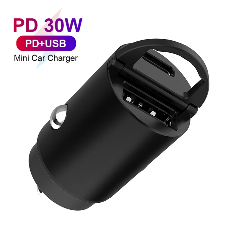 Горячая Распродажа PD автомобильное зарядное устройство QC 3,0 USB зарядное устройство 30 Вт автомобильное зарядное устройство для телефона