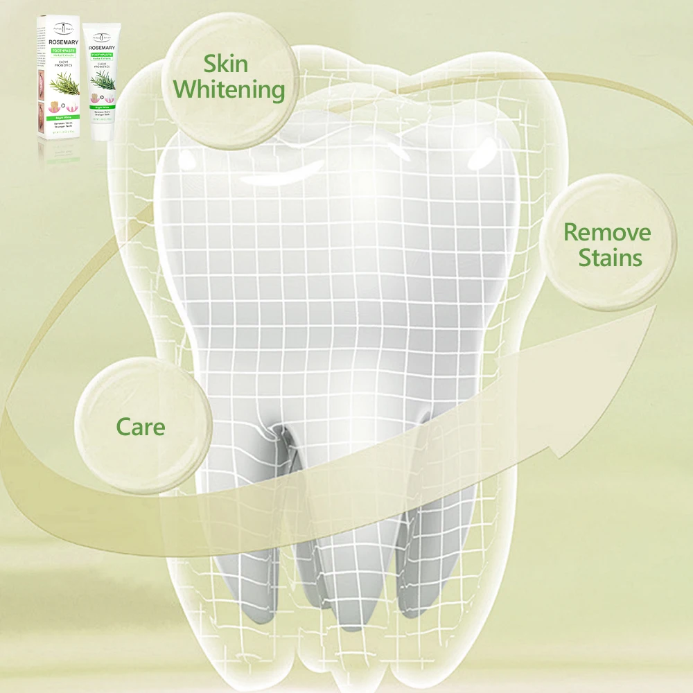 Aichun Quickly Stain Remover Probiotics Whitening Tooth Paste With Rosemary Probiotics Teeth Whitening Toothpaste Wholesale