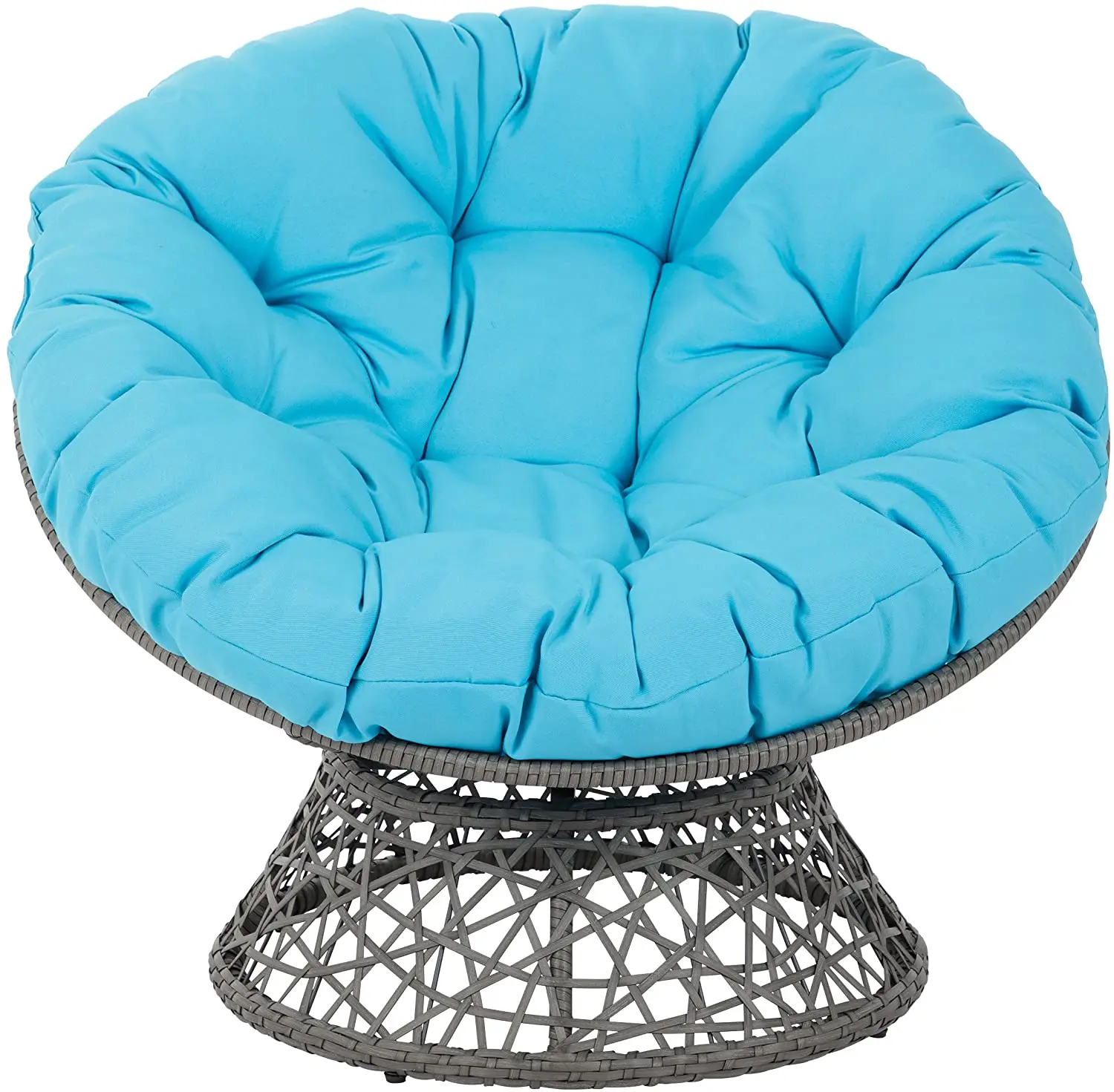  Плетеный ротанговый стул Papasan с подушкой для улицы патио