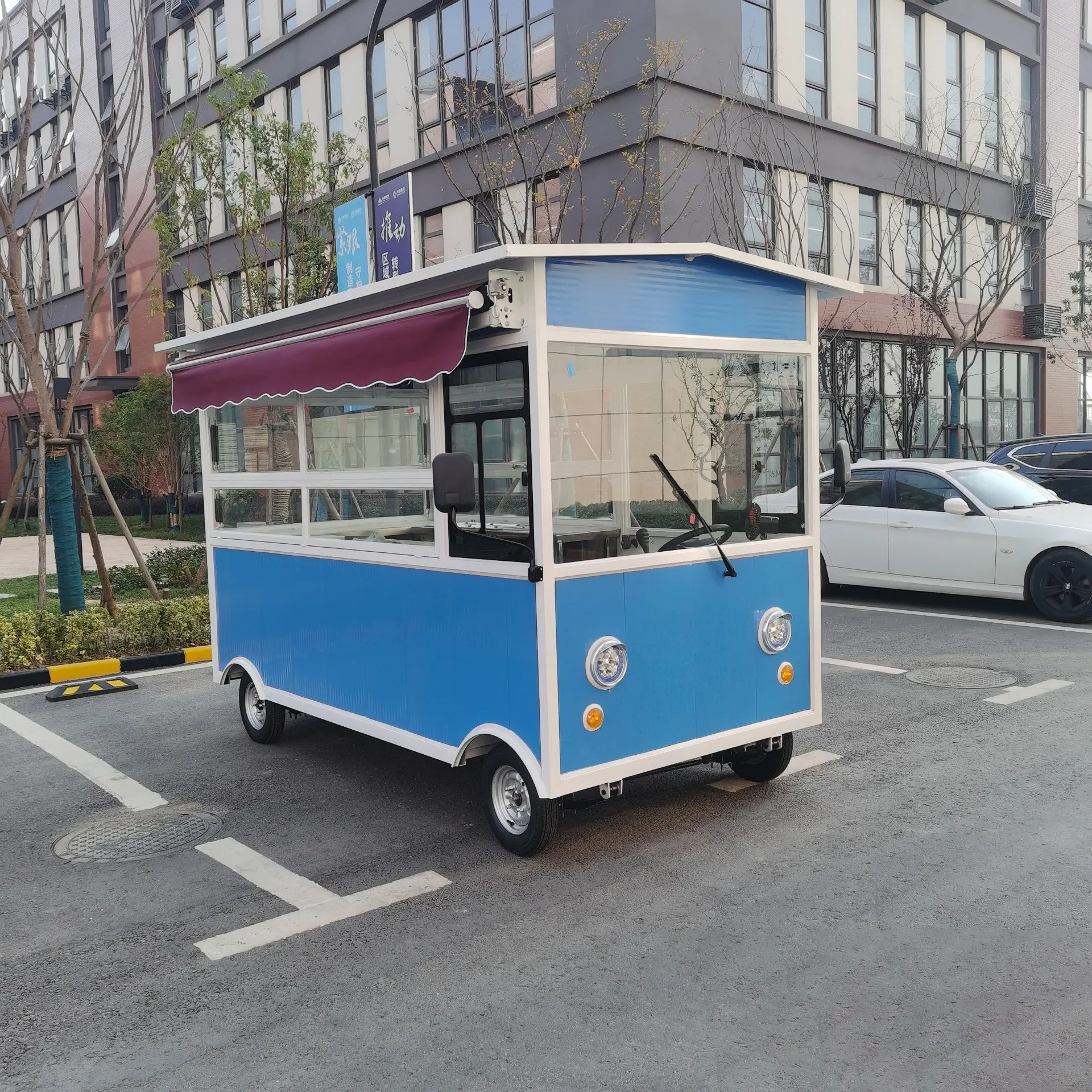 Low Price Trucks For Sale Mobile Kitchen Van Fast Cart Food Trailer