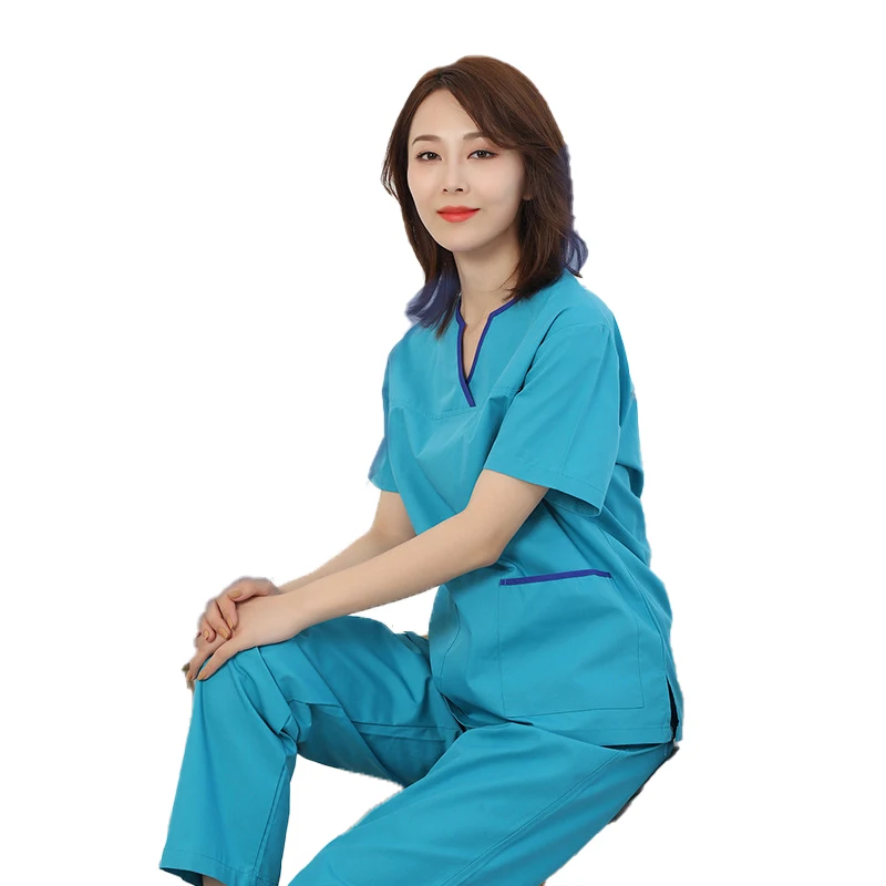 
Wholesale Fashionable Comfortable Polyester Cotton Nurse Uniform Sets 