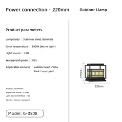 Chinese and Japanese IP54 solar landscape courtyard decoration led villa gate fence pillar lawn lamp