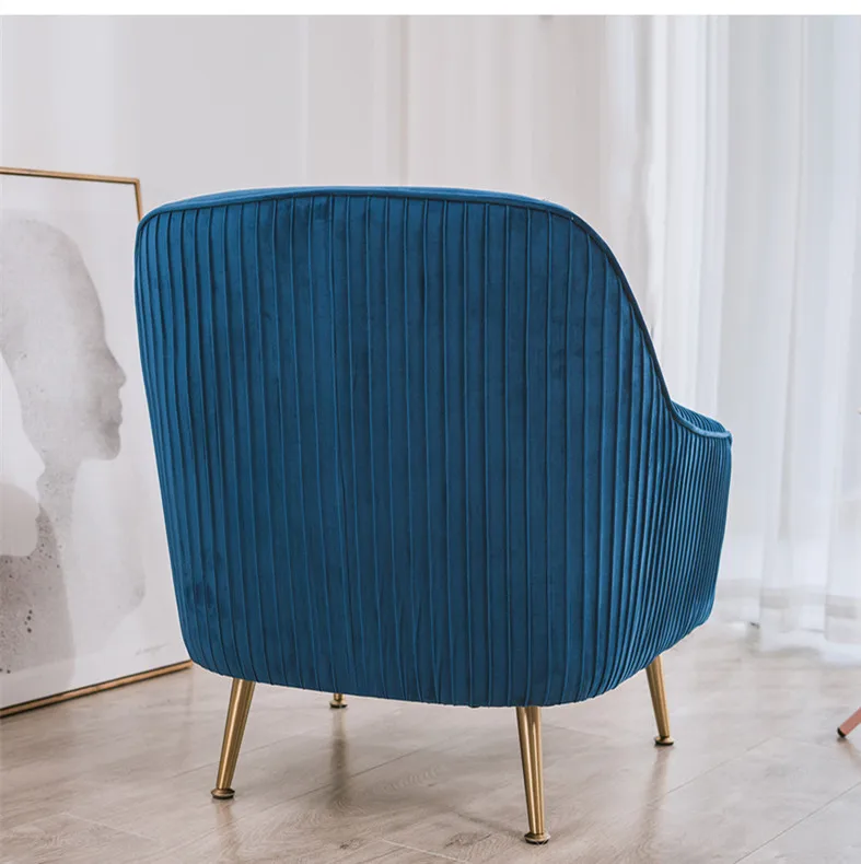 Single Sofa Chair Tufted Leisure Modern Furniture Velvet Armchair