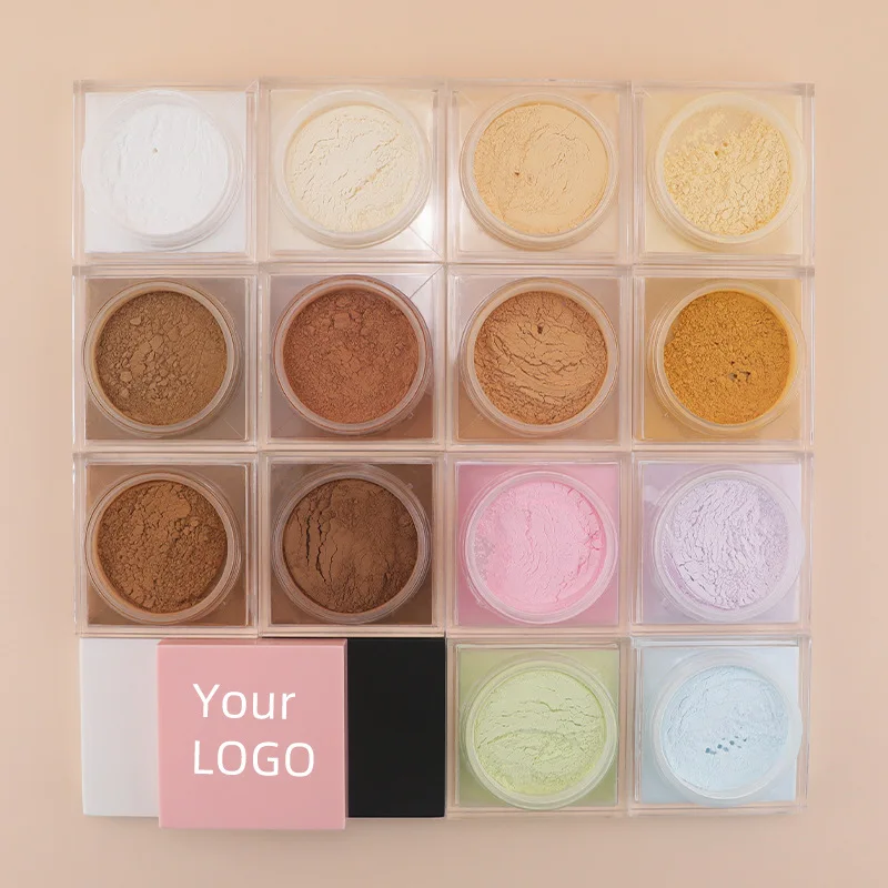 High Pigment Oil Control Setting  Powder No Logo  Waterproof Long-lasting  Loose Powder