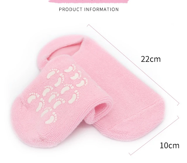 Moisturizing Socks Silicon Inner Gel Sock Overnight Foot Sleeve Foot Care Women Beauty Moisture Essential Oil Foot Spa Gel Socks