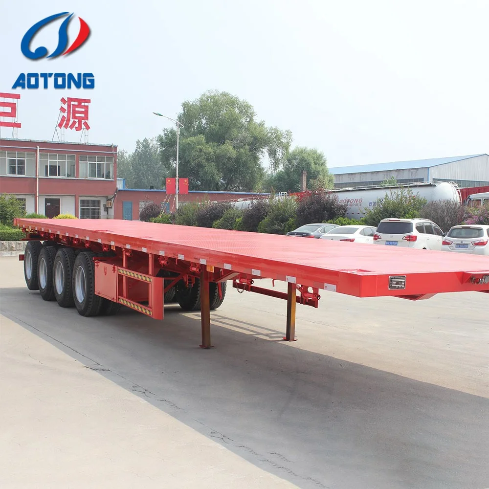 12m Flatbed Semi Trailer or Used Flat Bed Trailer