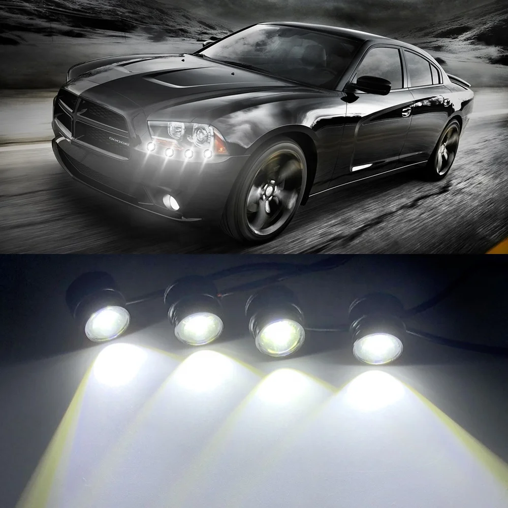 Новый 23 мм стробоскоп орлиный глаз RC для автомобиля поворотные сигналы дневные ходовые огни Орлиный led