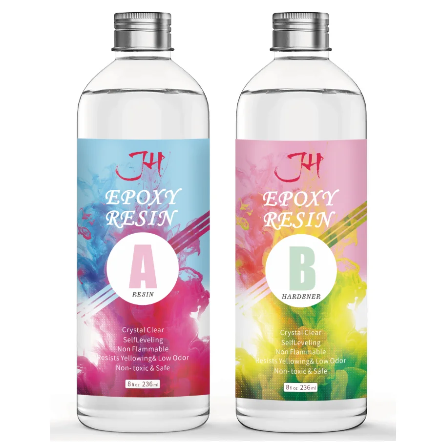 High Quality Crystal Clear Epoxy Resin Works Great With Any Color Mica Powder And Liquid Pigment Paint