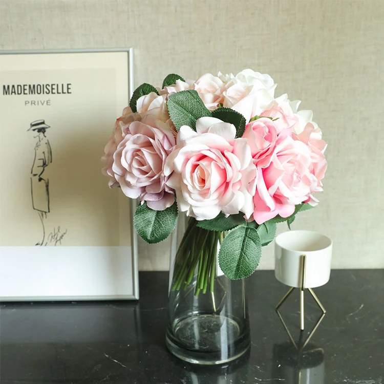 Hot sale Simulation hello kitty silk peony flower bride artificial wedding bouquet