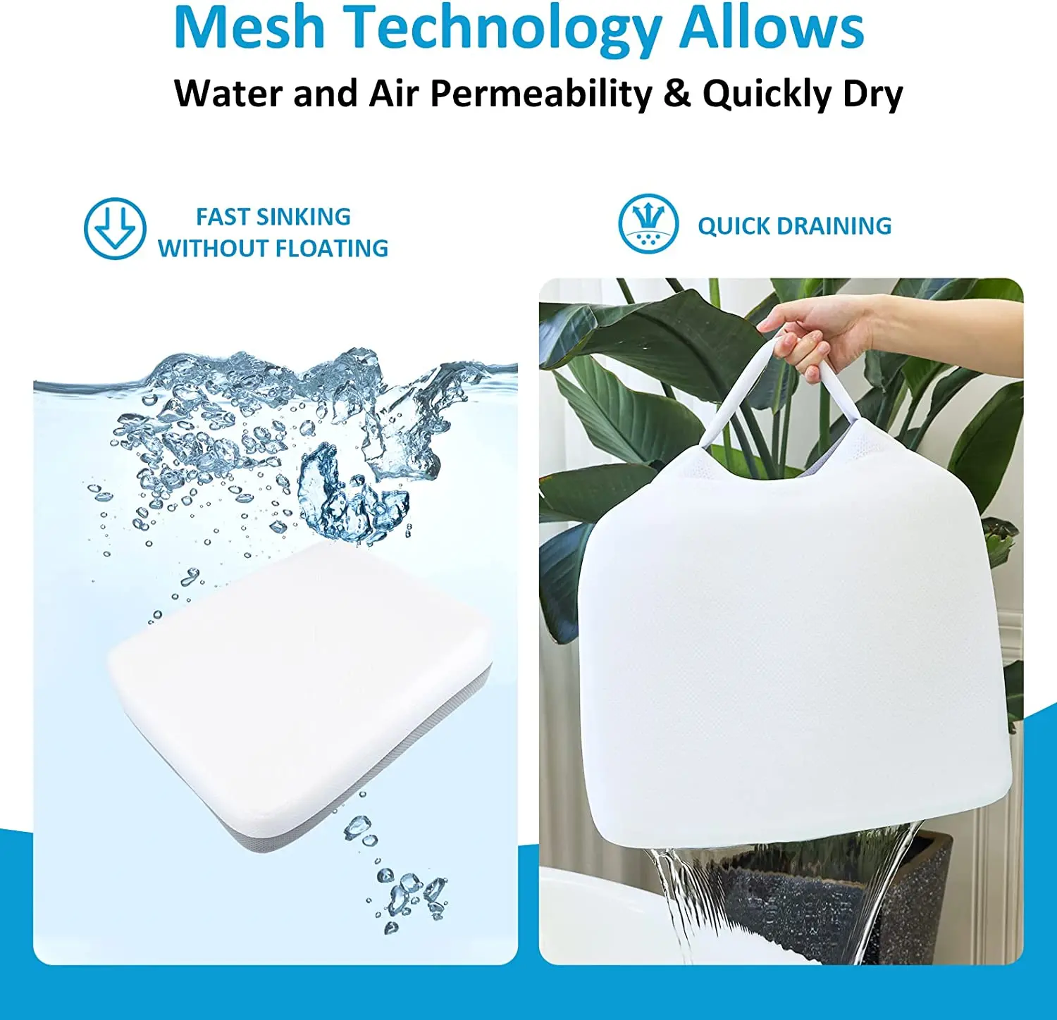 New Quick Dry Ergonomic Hot Tub Booster Cushion Seat Adult Children Bathtub Swimming Pool Booster Cushion With 6 Suction Cups