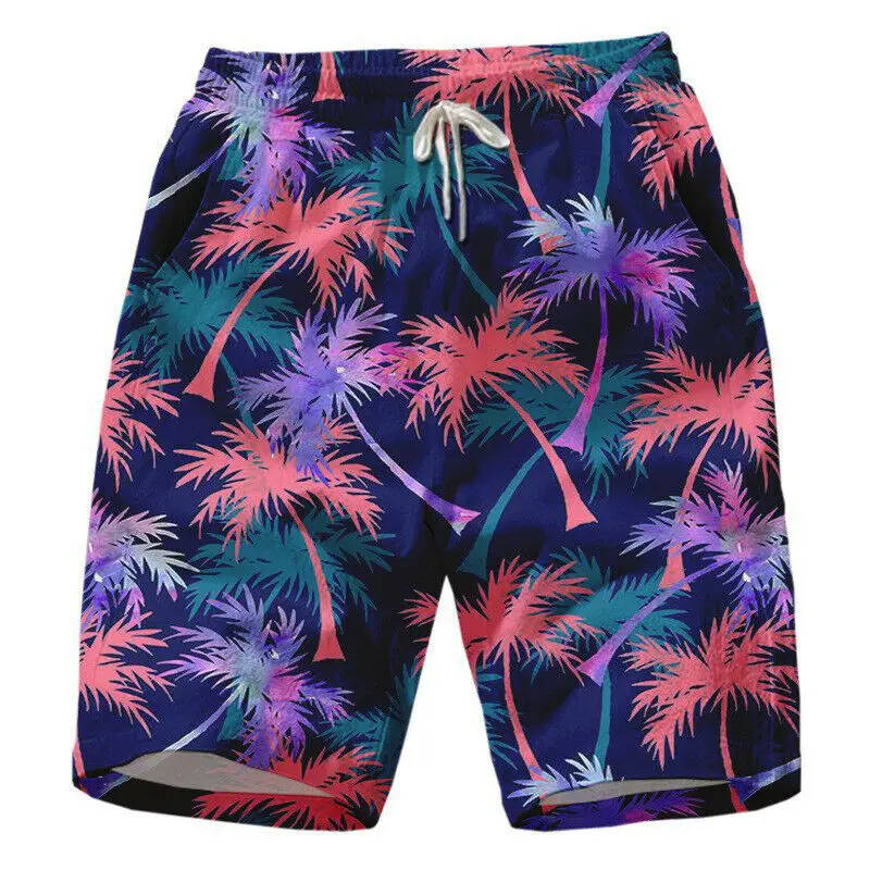 Mens Swimming Beach Surf Swimwear Quick Dry Sublimated Shorts