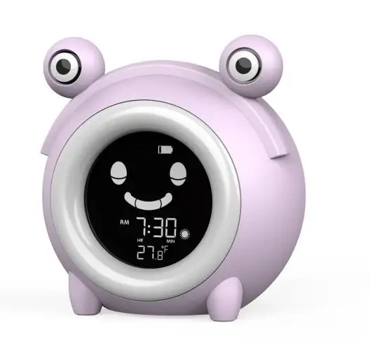 New design smart digital led decorative sleep trainer Children alarm clock bedroom night light for kids