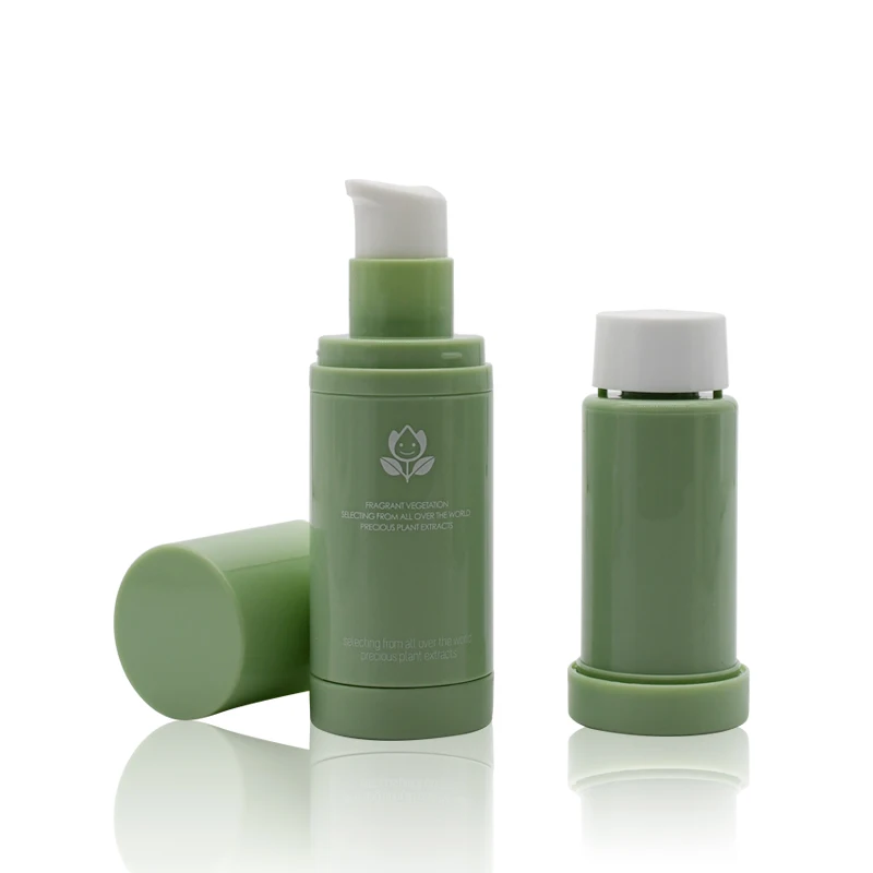 Eco-Friendly refillable PP bottle 30ml 50ml 100ml airless cream bottle for skin care products PP PCR bottle