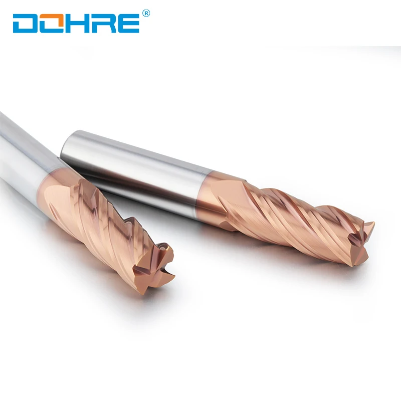 Карбидная Концевая фреза DOHRE UEX 4 канавки квадратные концевые фрезы высокоточные высокопрочные HRC 60