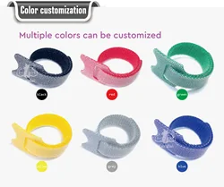 Colorful Hook And Loop Cable Tie Strap Flexible Automatic Double Side Reusable Carry Self Gripping Cinch