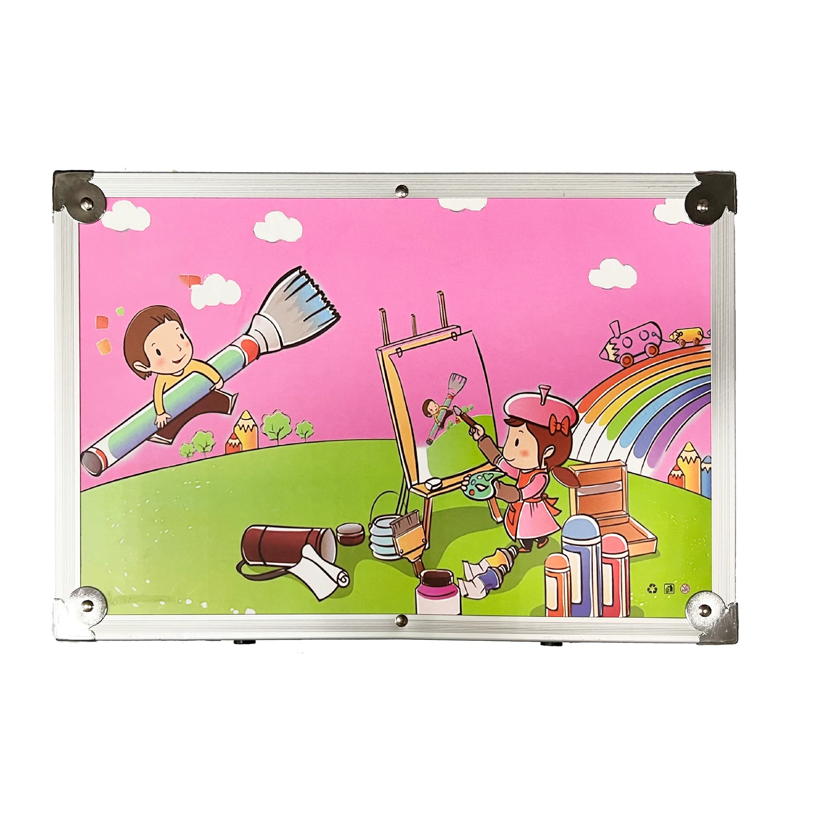 Art Supplier 145PCS Deluxe Aluminium Case Drawer School Painting Tools Kids Art Set