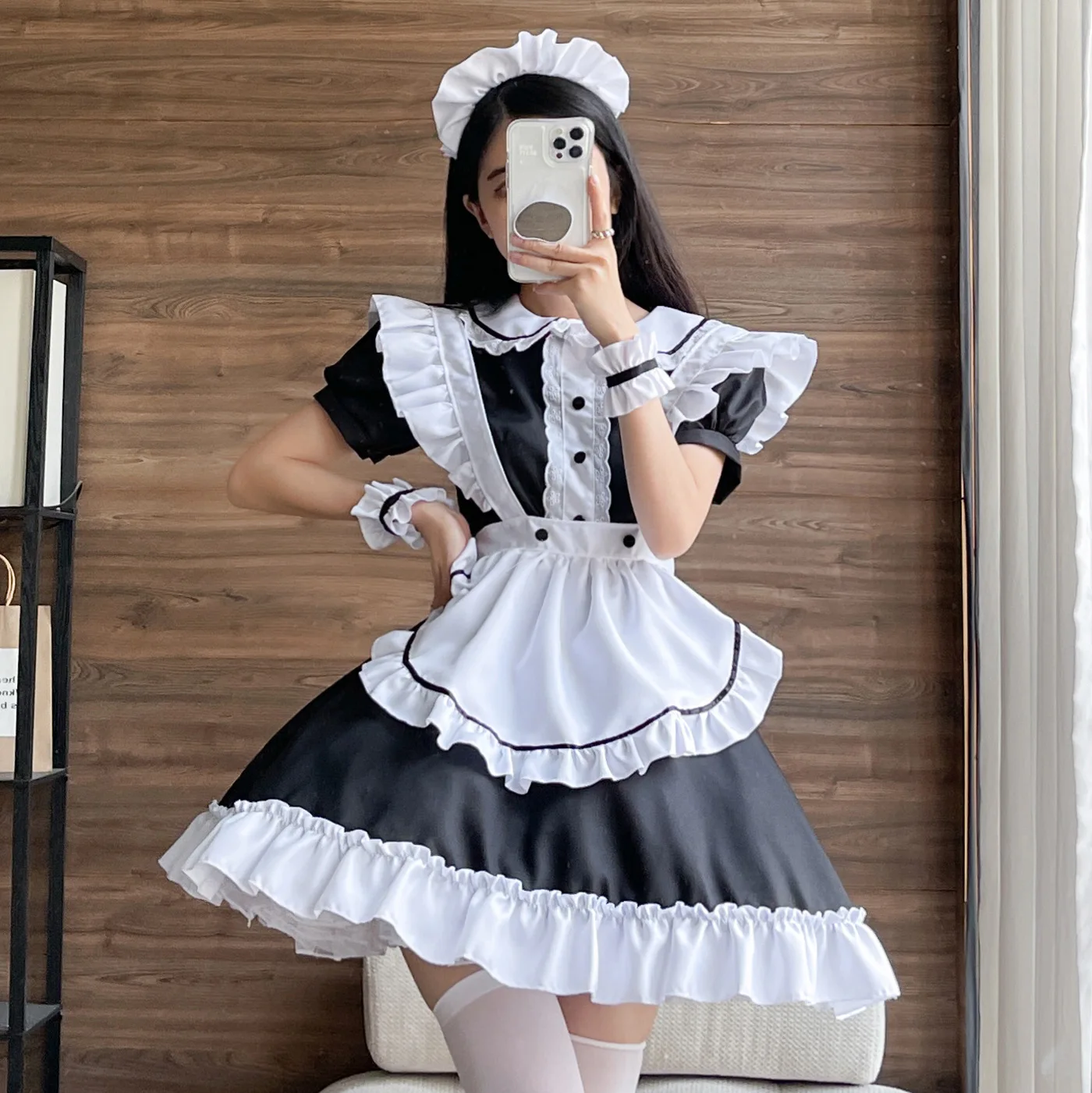 Halloween Cosplay Anime Maid Outfits Women Plus Size Party Dress Apron Maid Costumes Japanese Kawaii Lolita Girl Party Uniform