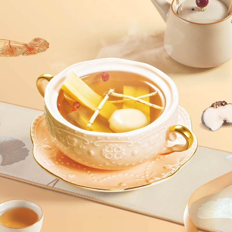 Natural Health High Quality Nutritional Breakfast Sweet Fast Meal Soup Canned Sugarcane Imperata Water Chestnut Instant Dessert